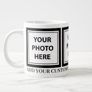 Grande Tasse Télécharger 3 photos et ajouter du texte - Personn