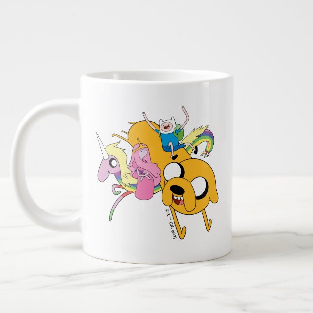 Grande Tasse Temps d'aventure | Lady, Bubblegum, Finn & Jake (Gauche)