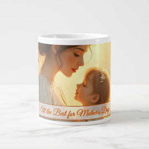 Grande Tasse Tendre Amour Maternel dans une Lumière Fleurie