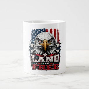 Grande Tasse Terre de la Liberté – Mug Patriote Aigle