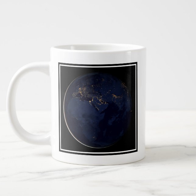 Grande Tasse Terre Pleine Avec Lumières De Ville (Gauche)