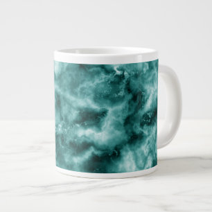 Grande Tasse Texture de marbre vert foncé
