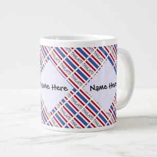 Grande Tasse Thailand et drapeau thaïlandais personnalisés en m