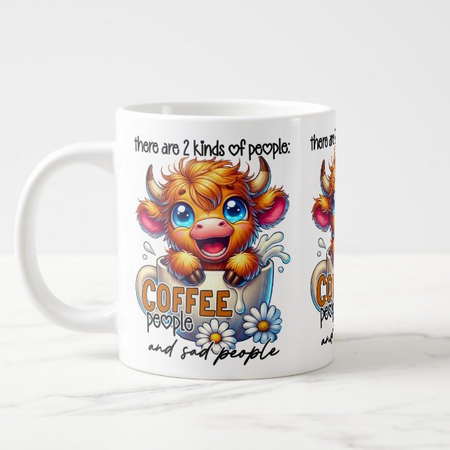 Grande Tasse There Are 2 Kinds of People Coffee People...  (Gauche)