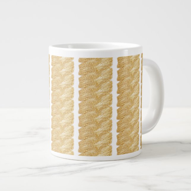 Grande Tasse Thread de Mug Or par Adiela Akoo (Devant droit)