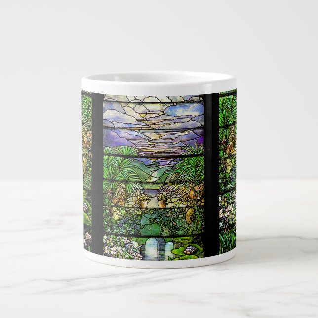 Grande Tasse Tiffany Art Nouveau Stainglass Jumbo Mug (Devant)