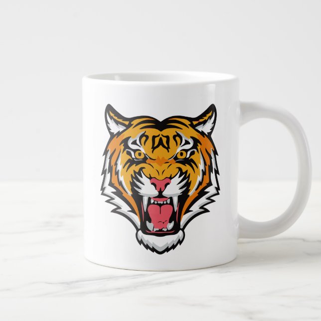Grande Tasse Tigre torche tête-25818 (Droite)