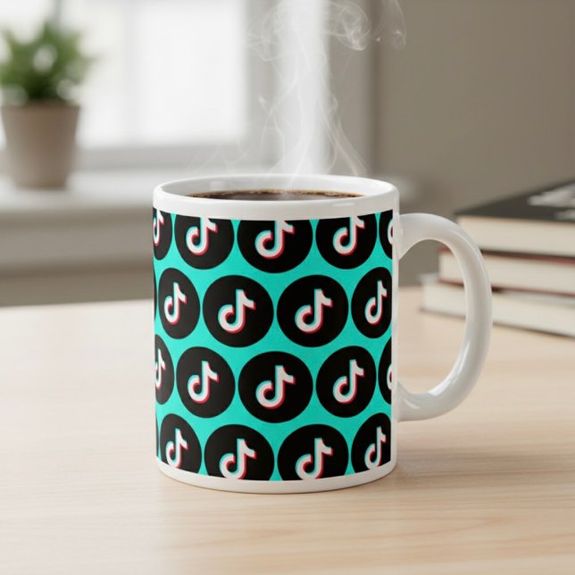 Grande Tasse TikTok Géant Café Mug (Créateur téléchargé)