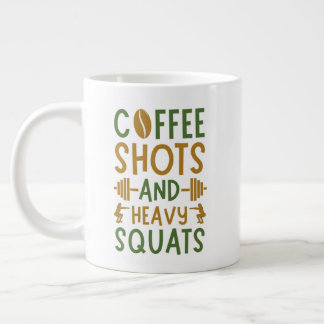 Grande Tasse Tirs À Café Et Lourds Squats Café Mug