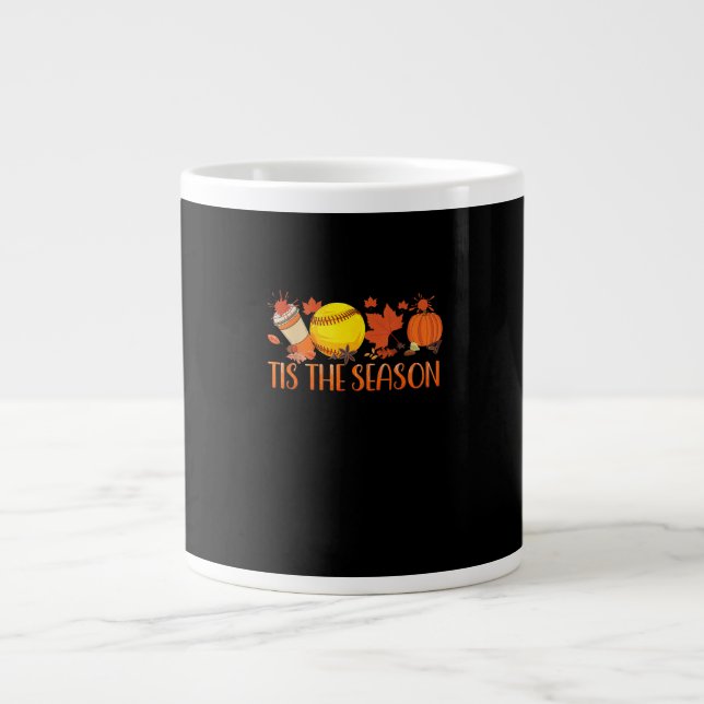 Grande Tasse Tis Season Pumpkin Spice Latte Halloween Fall Coff (Devant)
