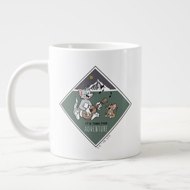 Grande Tasse Tom & Jerry "Il est temps pour l'aventure" (Gauche)
