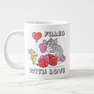 Grande Tasse Tom & Jerry Inflate Valentine Heart Balloons