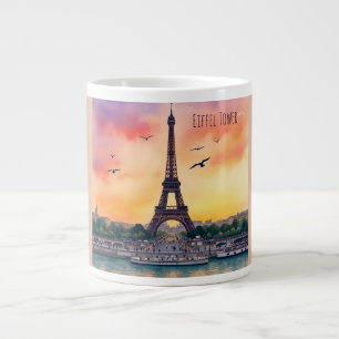 Grande Tasse Tour Eiffel, Coucher de soleil à la Tour Eiffel