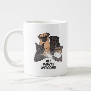 Grande Tasse Tous les Pawts Bienvenue Jumbo Mug