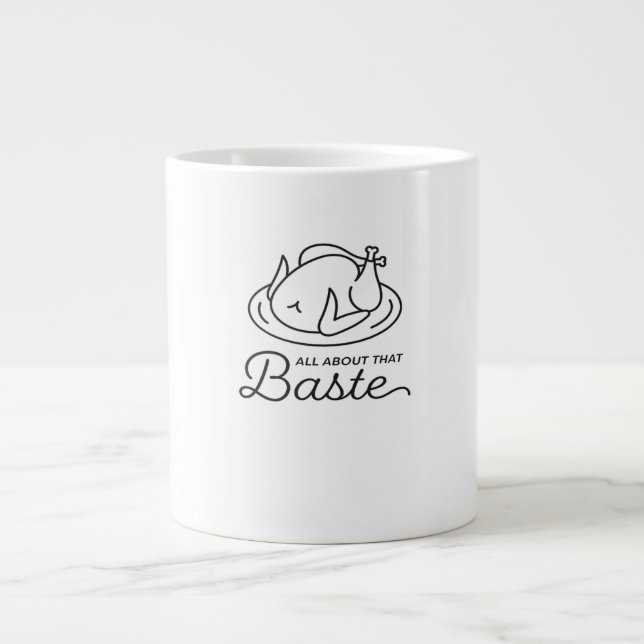Grande Tasse Tout À Propos De Ce Baste Pour Thanksgiving (Devant)