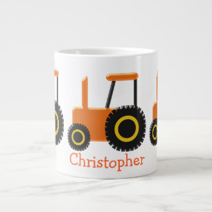 Grande Tasse Tracteur géant à café Mug Orange