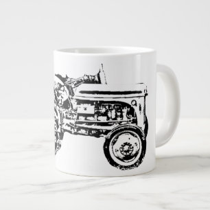Grande Tasse Tracteur Vintage de la fougère à mâchoires