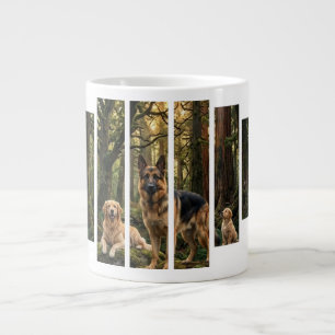 Grande Tasse Travail artistique sur la nature avec Berger allem