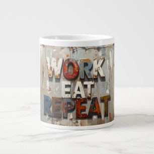 Grande Tasse Travail manger répéter