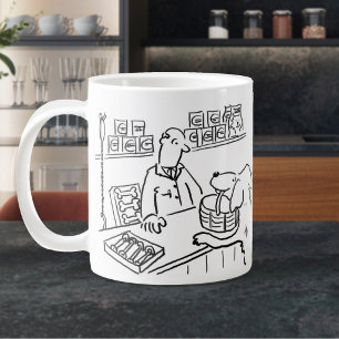 Grande Tasse Travailleur de l'animalerie Chien faisant des cour