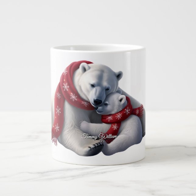 Grande Tasse Très tendance Moderne Funny Joyeux Noël (Devant)