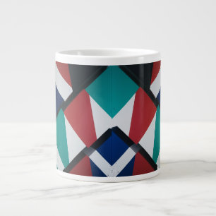Grande Tasse Triangles géométriques Gras - Mug Jumbo Spécial