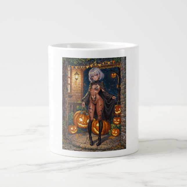 Grande Tasse Trick ou le traitement, Brave Halloween Costume Gi (Devant)