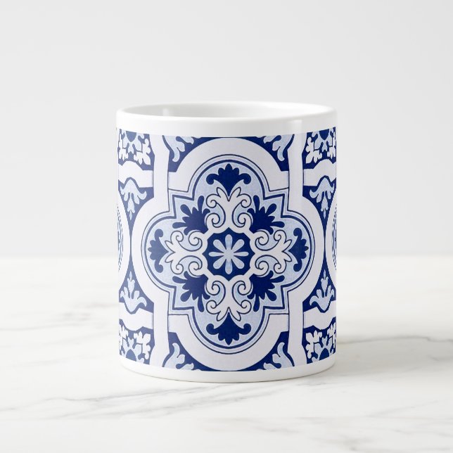Grande Tasse Tuile bleue portugaise (Devant)