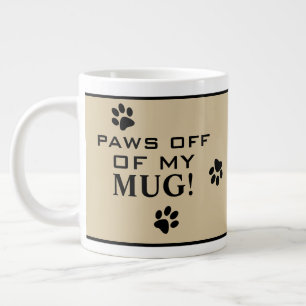 Grande Tasse Typographie Paw Chien Boisson chaude Spécialité pe