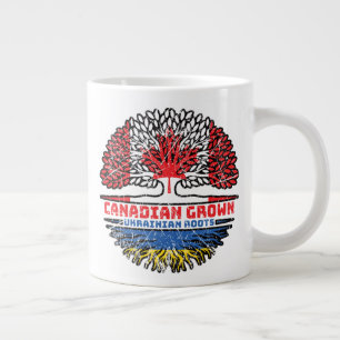 Grande Tasse Ukraine Ukrainienne Canada drapeau des racines de