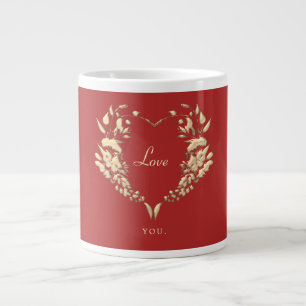 Grande Tasse Un amour du coeur rouge