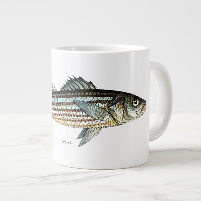 Grande Tasse Un cadeau pour lui de la Mug Fishing Bass (Devant droit)