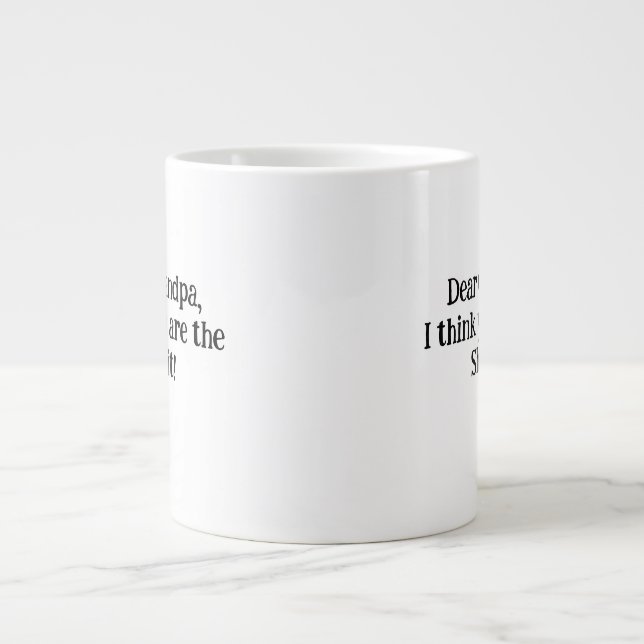 Grande Tasse UN CADEAU UNIQUE ET PARFAIT pour grand-père ! (Devant)