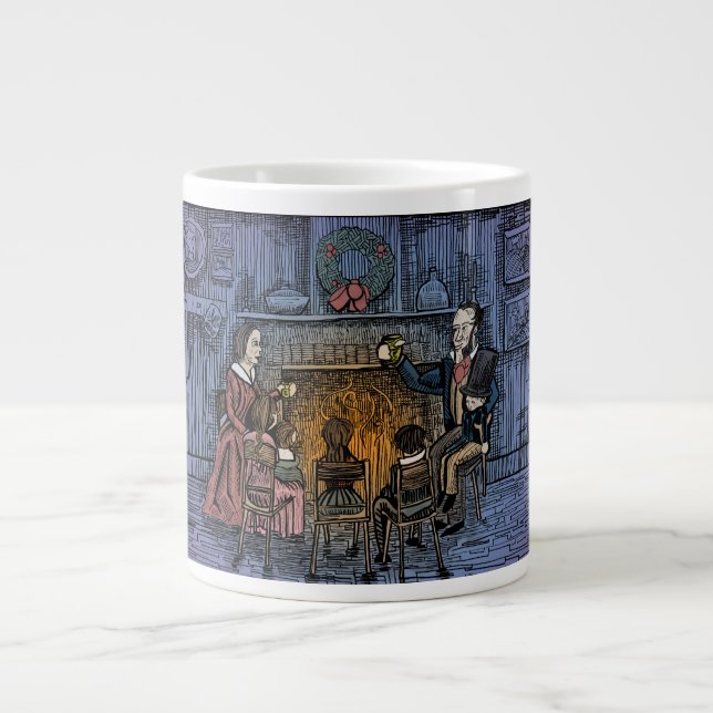 Grande Tasse Un Carol de Noël : Fondateur de la fête (Devant)