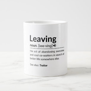 Grande Tasse Un collègue amusant qui part