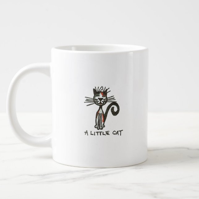 Grande Tasse Un Petit Chat (Gauche)