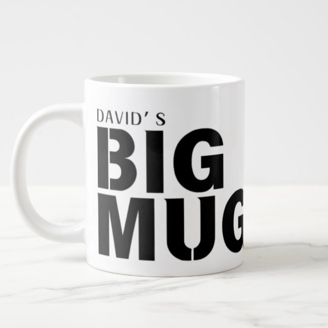 Grande Tasse Une énorme Mug | Coupe Jumbo de nouveauté (Gauche)