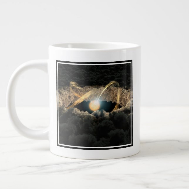 Grande Tasse Une Étoile Entourée D'Un Disque Protoplanétaire (Gauche)