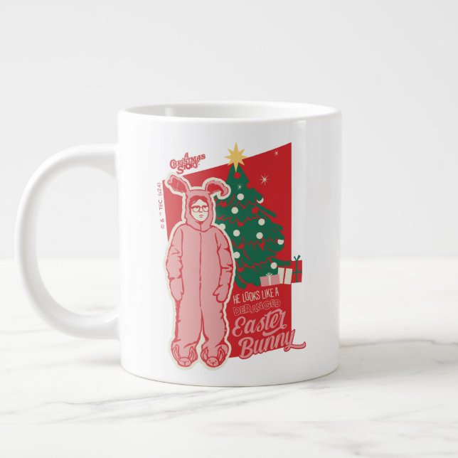 Grande Tasse Une histoire de Noël | Lapin De Pâques Dérangé (Gauche)