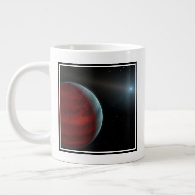 Grande Tasse Une Planète Géante Au Gaz Autour D'Une Étoile Nain (Gauche)