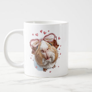 Grande Tasse Valentine Gerbil Coffee Mug – Cute Heart Glasses