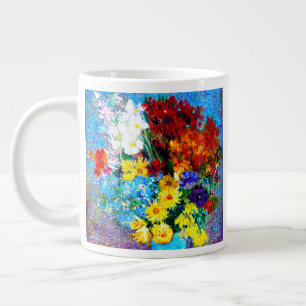 Grande Tasse Van Gogh Flowers dans un Vase Bleu