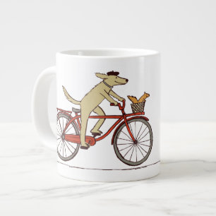 Grande Tasse Vélo d'équitation de chien avec écureuil - Art 