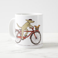 Vélo d'équitation de chien avec écureuil - Art ani