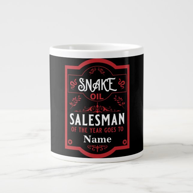 Grande Tasse Vendeur d'huile de serpent cadeaux amusants pour l (Devant)