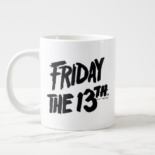 Grande Tasse Vendredi 13   Logo empilé peint