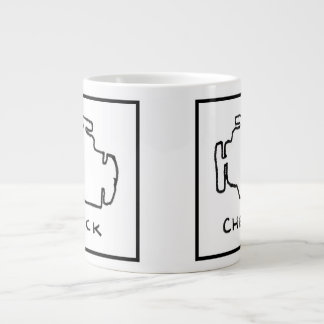 Grande Tasse Vérifiez le dessin léger de moteur