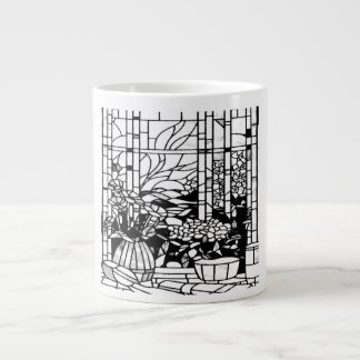 Grande Tasse Verre de jardin coloré