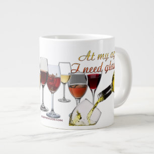 Grande Tasse Verres à vin SlipperyJoe's jeu de mots coquin roug