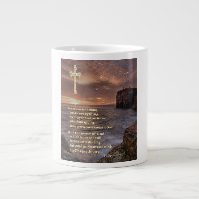 Grande Tasse verset de la Bible chrétienne (Devant)